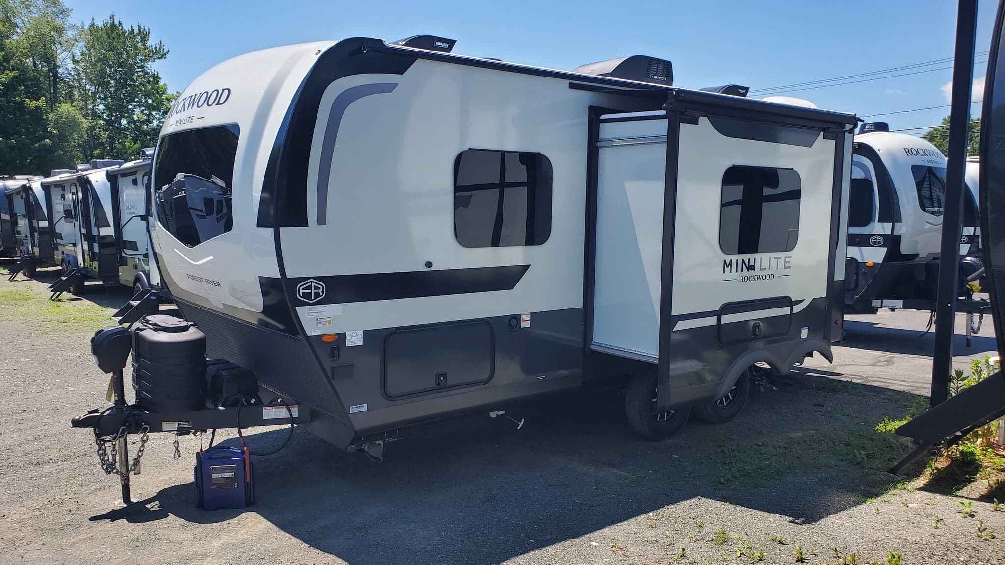 2027 Forest River Rockwood Mini Lite 2108RB - New Travel Trailer For Sale by Orchard Trailers, Inc. in Whately, Massachusetts features Enclosed Underbelly, Oven, Shower, Solar Panel, Furnace