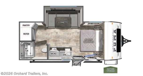 Floorplan of 2024 Palomino Puma Ultra Lite 16DSX