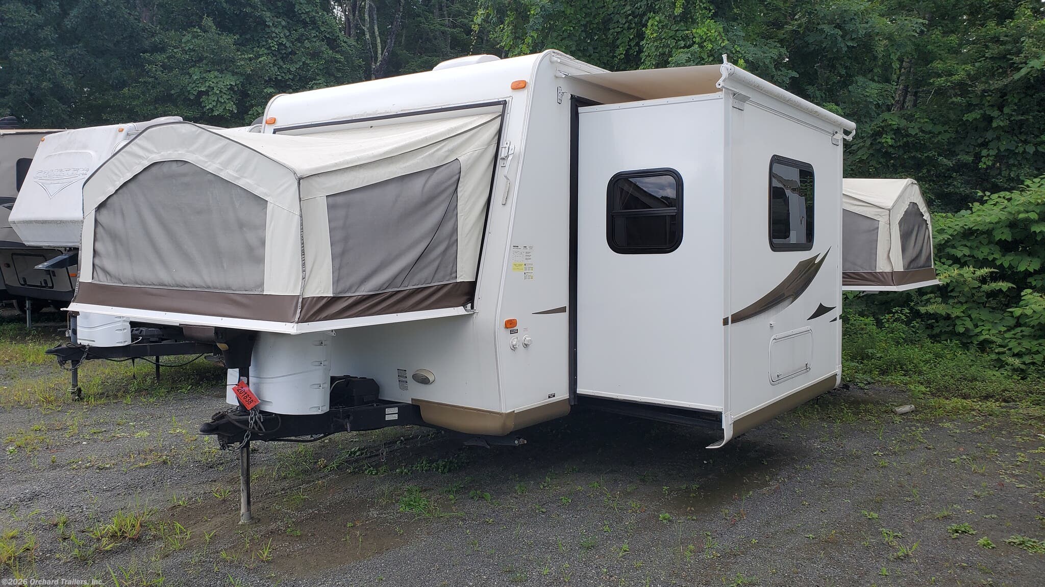 2013 Forest River Rockwood Roo 233S - Used Expandable Trailer For Sale by Orchard Trailers, Inc. in Whately, Massachusetts features Refrigerator, Stabilizer Jacks, Create-a-Breeze Fan, Dinette, Skylight