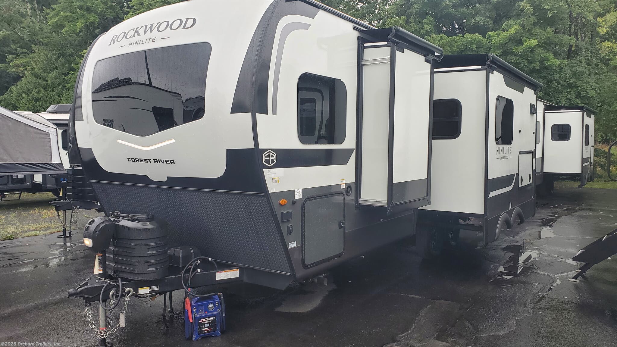 2027 Forest River Rockwood Mini Lite 2522FB - New Travel Trailer For Sale by Orchard Trailers, Inc. in Whately, Massachusetts features Awning, Ladder, Power Awning, Oven, Black Tank Flush
