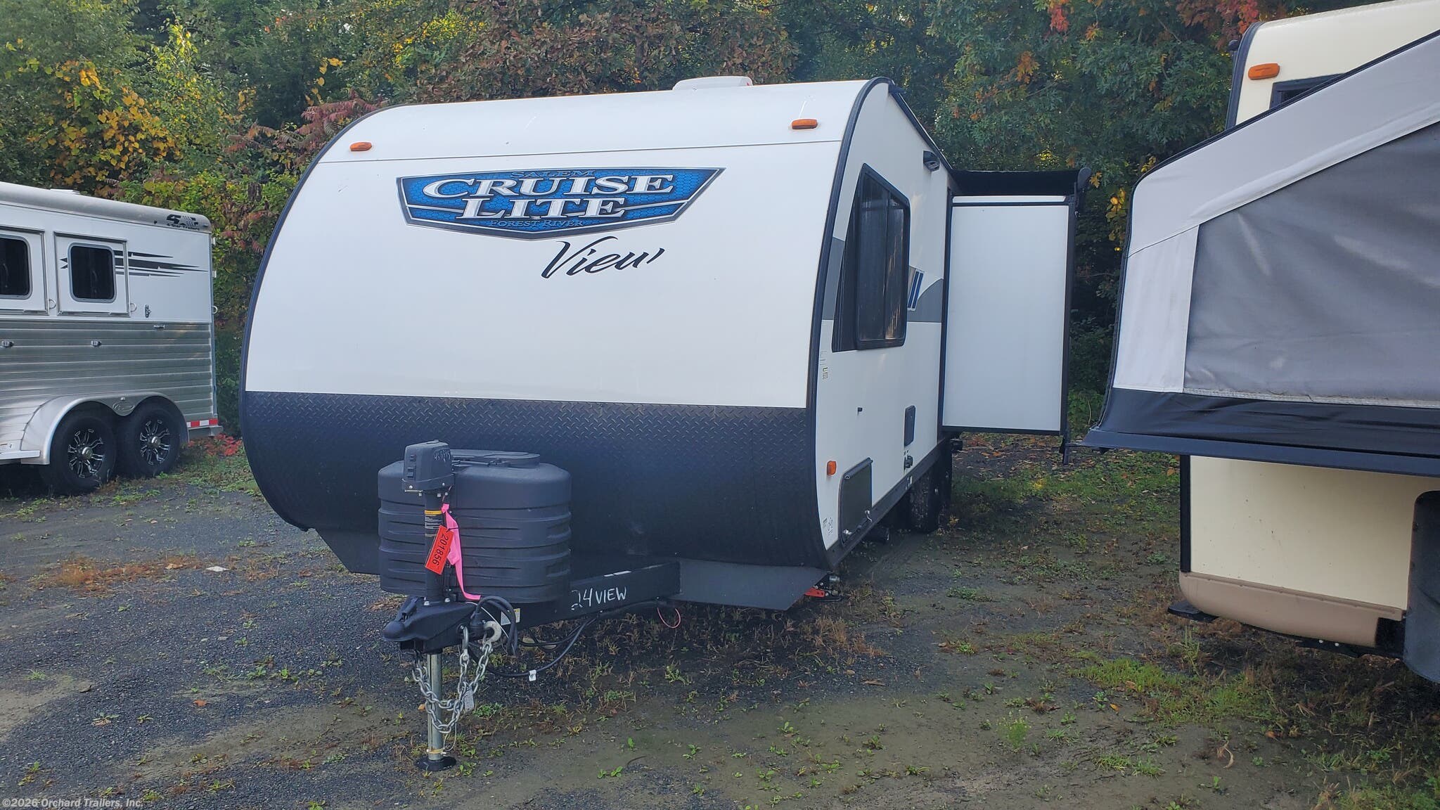 2024 Forest River Salem Cruise Lite 24VIEW - Used Travel Trailer For Sale by Orchard Trailers, Inc. in Whately, Massachusetts features Pantry, Shower, Fireplace, Awning