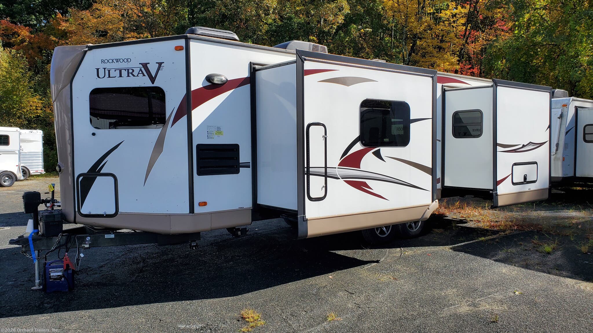 2018 Forest River Rockwood Ultra V 2618VS - Used Travel Trailer For Sale by Orchard Trailers, Inc. in Whately, Massachusetts features Dinette, Kitchen Sink, Solar Panel, Power Awning, Fiberglass Sidewalls