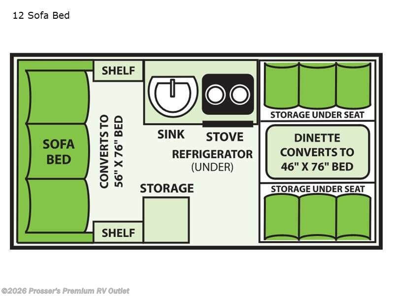 2025 Aliner Ranger 12 Sofa Bed - New Popup For Sale by Prosser's Premium RV Outlet in Sturtevant, Wisconsin