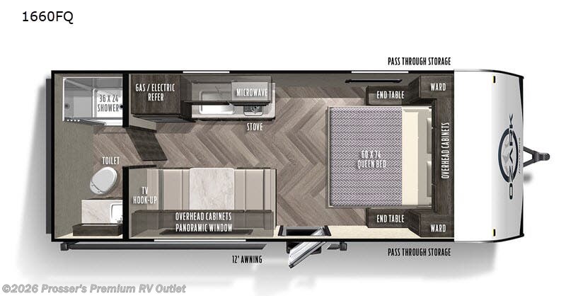2021 Forest River Ozark 1660FQ - Used Travel Trailer For Sale by Prosser's Premium RV Outlet in Sturtevant, Wisconsin