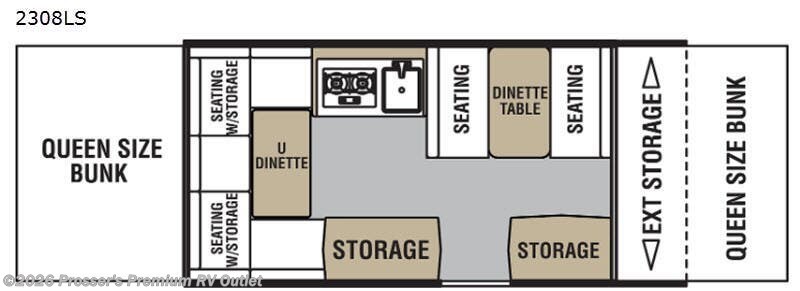 2020 Viking 2308LS - Used Travel Trailer For Sale by Prosser's Premium RV Outlet in Sturtevant, Wisconsin