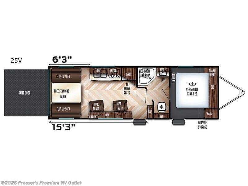 2017 Forest River VENGENCE V25 - Used Toy Hauler For Sale by Prosser's Premium RV Outlet in Sturtevant, Wisconsin