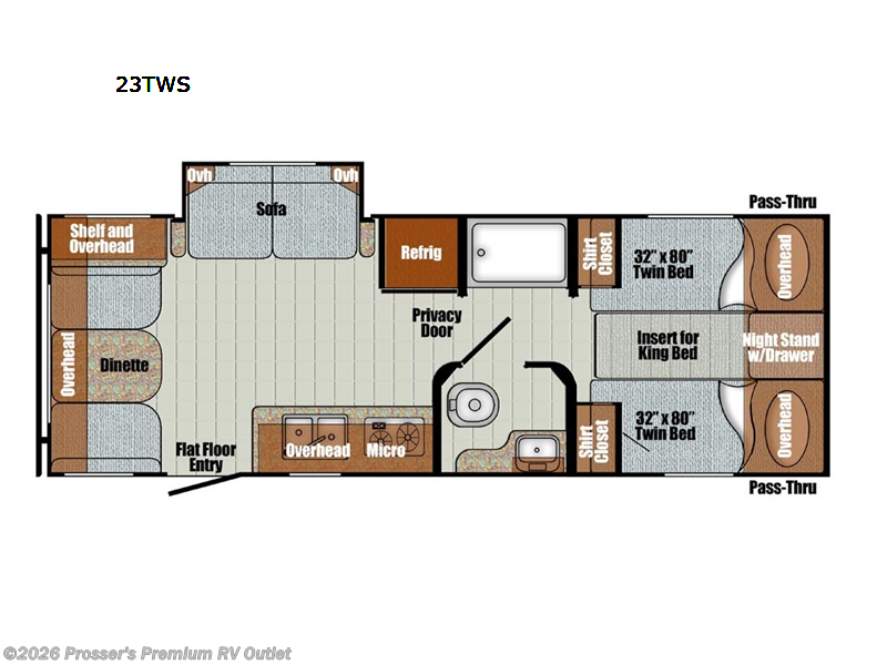 2025 Gulf Stream VINTAGE 23TWS - New Travel Trailer For Sale by Prosser's Premium RV Outlet in Sturtevant, Wisconsin