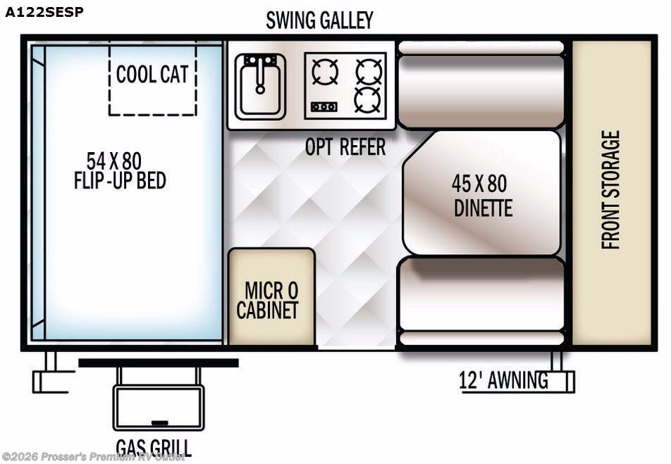 2016 Forest River Rockwood A122 - Used Popup For Sale by Prosser's Premium RV Outlet in Sturtevant, Wisconsin