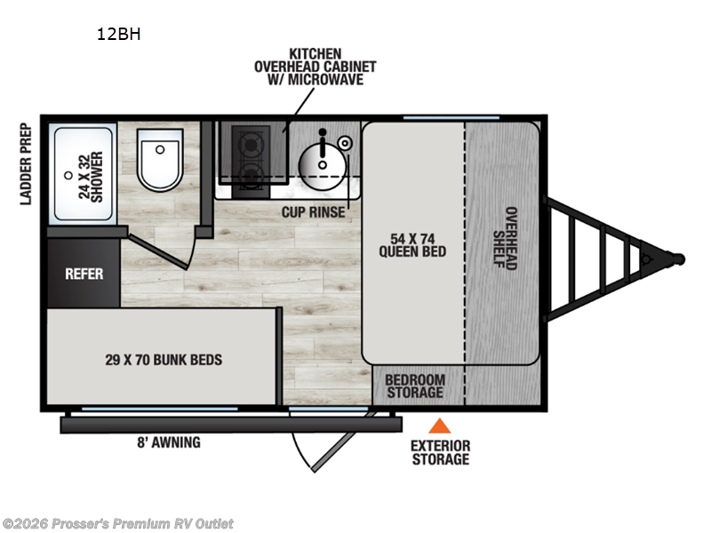 2026 Coachmen Clipper 12BH - New Travel Trailer For Sale by Prosser's Premium RV Outlet in Sturtevant, Wisconsin