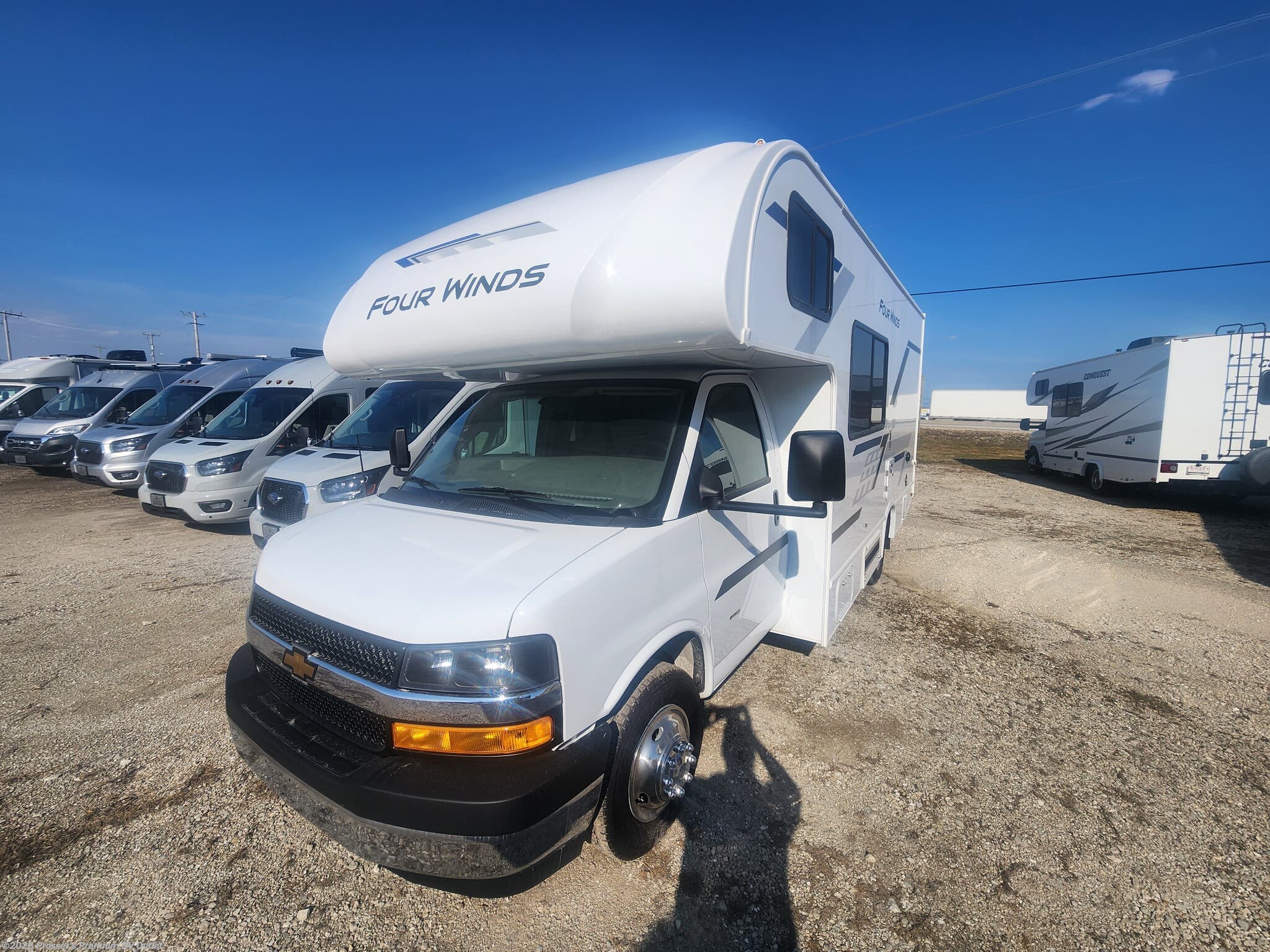 2026 Thor Motor Coach Four Winds 21Z - New Class C For Sale by Prosser's Premium RV Outlet in Sturtevant, Wisconsin features Toilet, Medicine Cabinet, Power Awning, Solar Prep, Keyless Entry