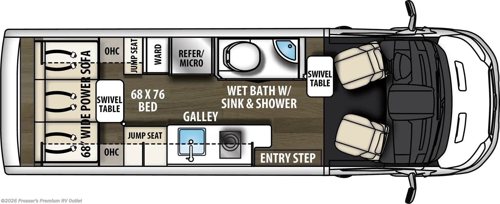 Floorplan of 2026 Coachmen Beyond 22RB