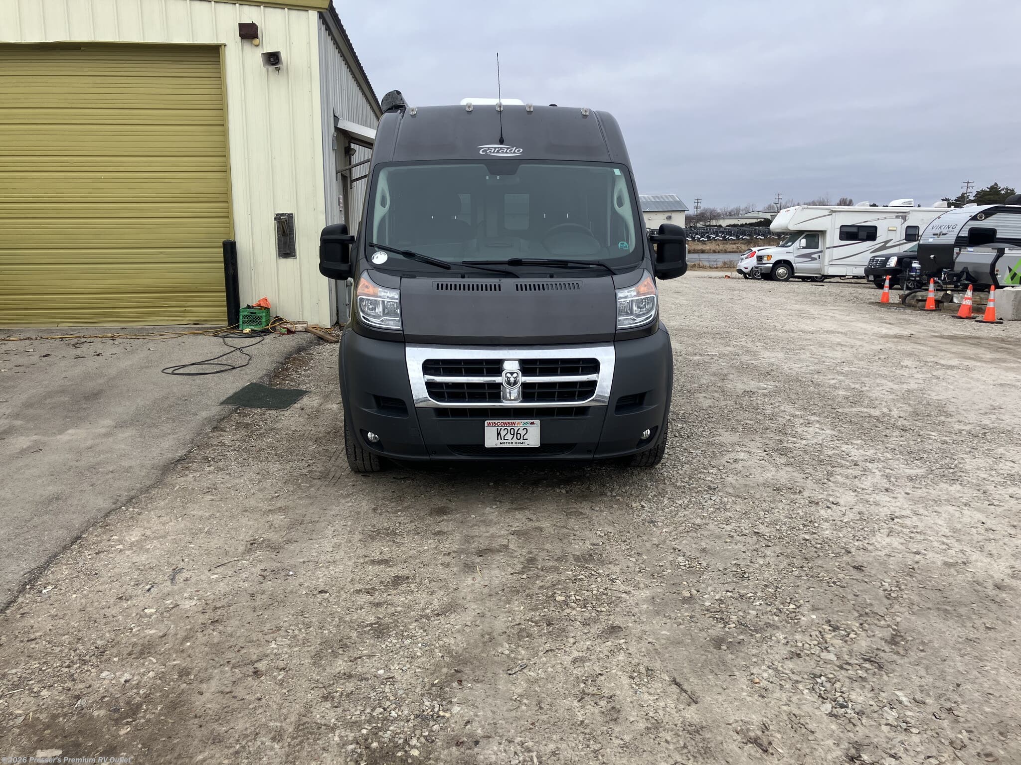 2019 Carado Banff - Used Class B For Sale by Prosser's Premium RV Outlet in Sturtevant, Wisconsin features Solar Panels, Batteries, Microwave, TV, Inverter