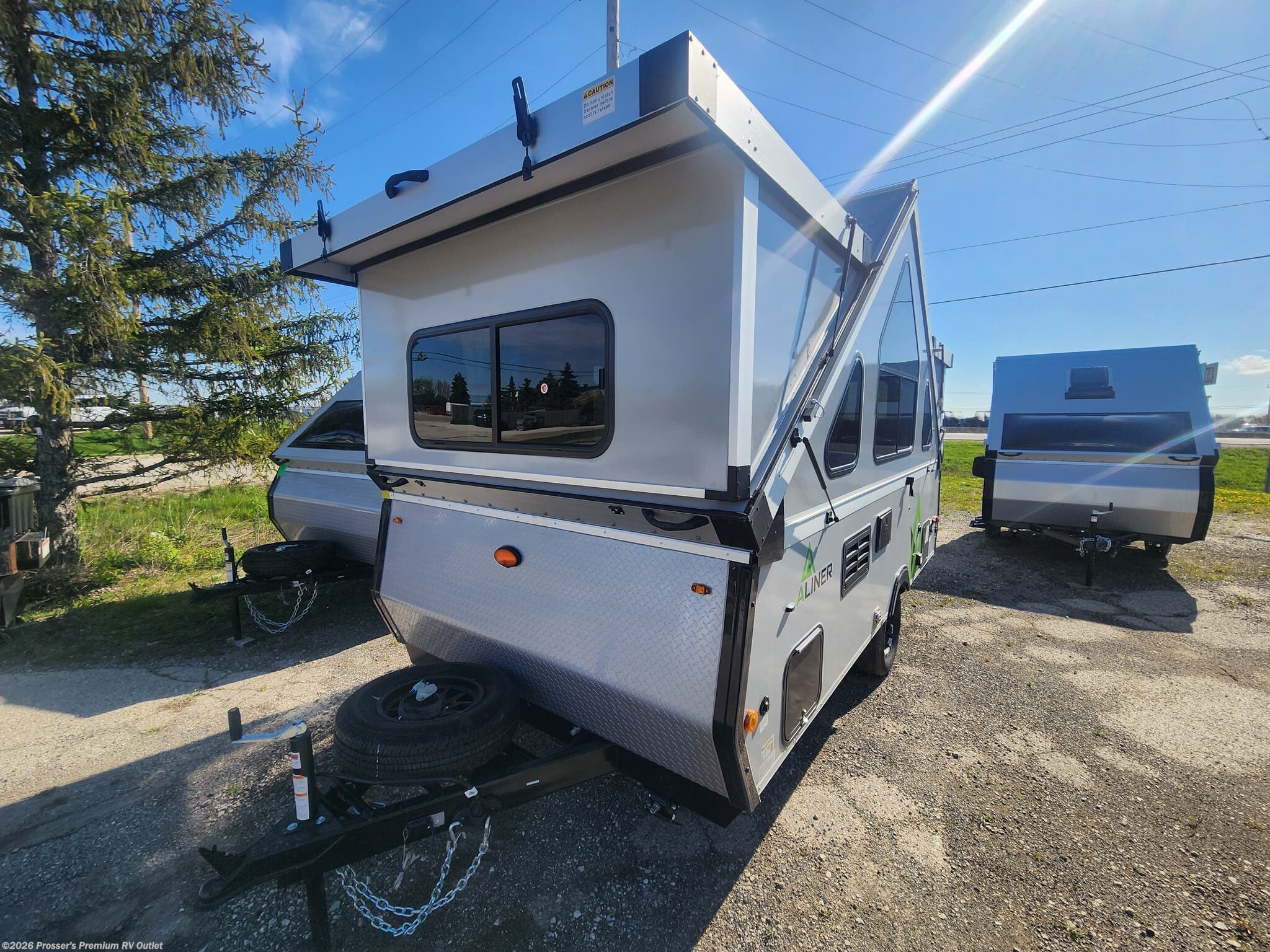 2026 Aliner Expedition Base - New Popup For Sale by Prosser's Premium RV Outlet in Sturtevant, Wisconsin features Furnace, External Shower, Toilet, Microwave, LP Detector