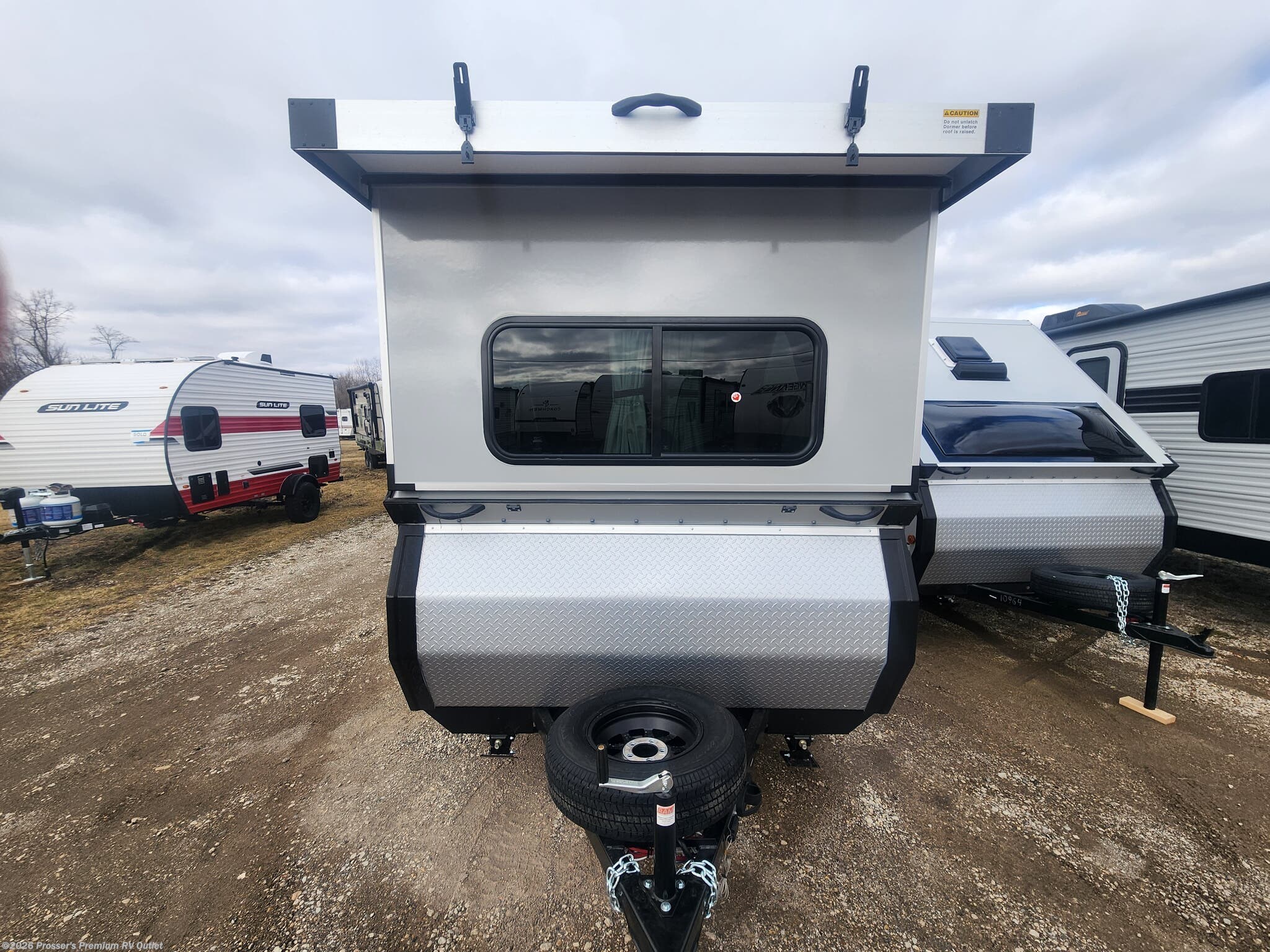 2026 Aliner Scout Base - New Popup For Sale by Prosser's Premium RV Outlet in Sturtevant, Wisconsin features Furnace, Smoke Detector, Skylight, Fantastic Fan, Stabilizer Jacks