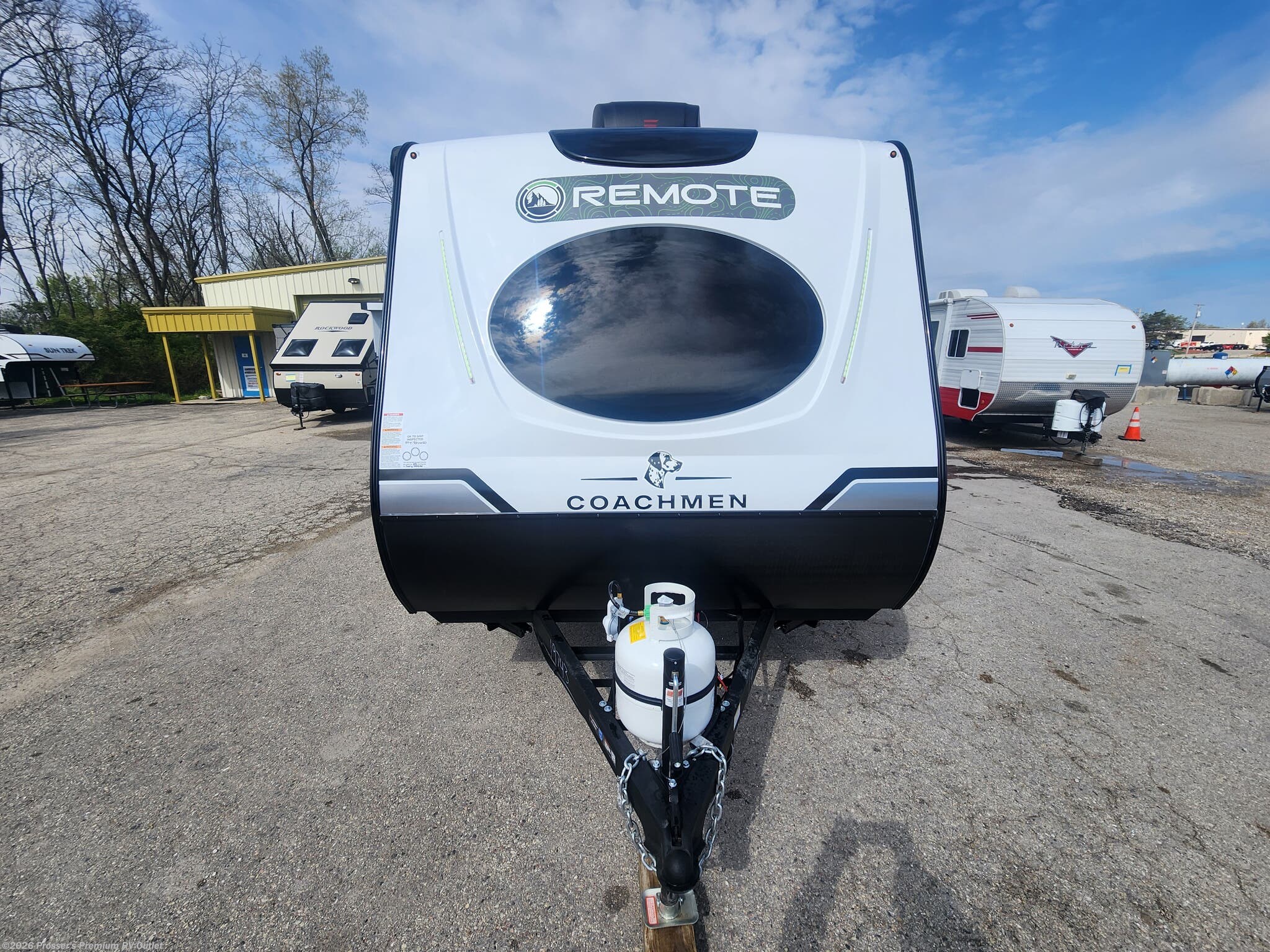 2026 Coachmen Remote 12R - New Travel Trailer For Sale by Prosser's Premium RV Outlet in Sturtevant, Wisconsin features Black Tank Flush, Refrigerator, Skylight, Leveling Jacks, Solar Panel