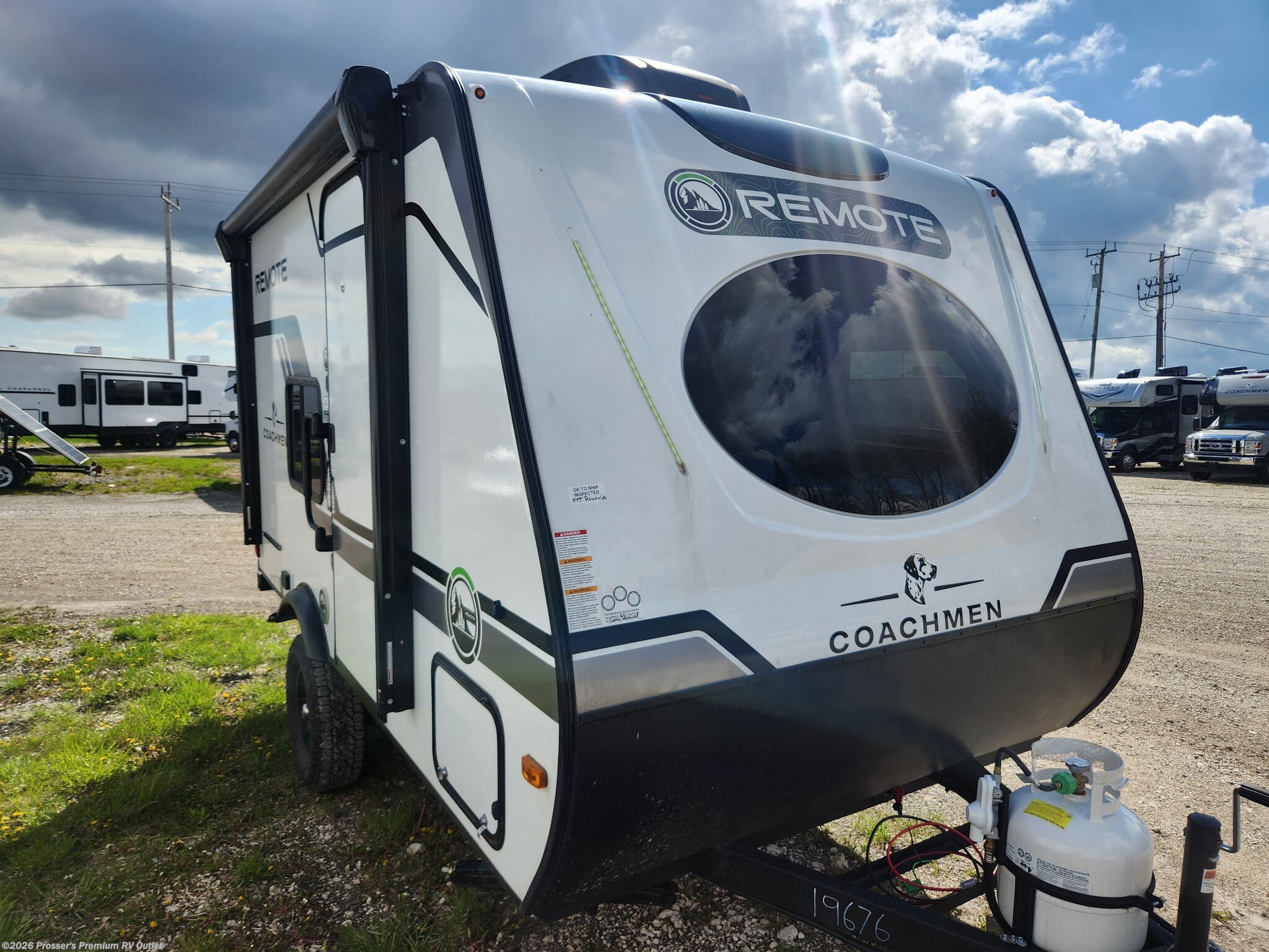 2026 Coachmen Remote 12.3R - New Travel Trailer For Sale by Prosser's Premium RV Outlet in Sturtevant, Wisconsin features Stabilizer Jacks, TV, CO Detector, Stove Top Burner, Smoke Detector