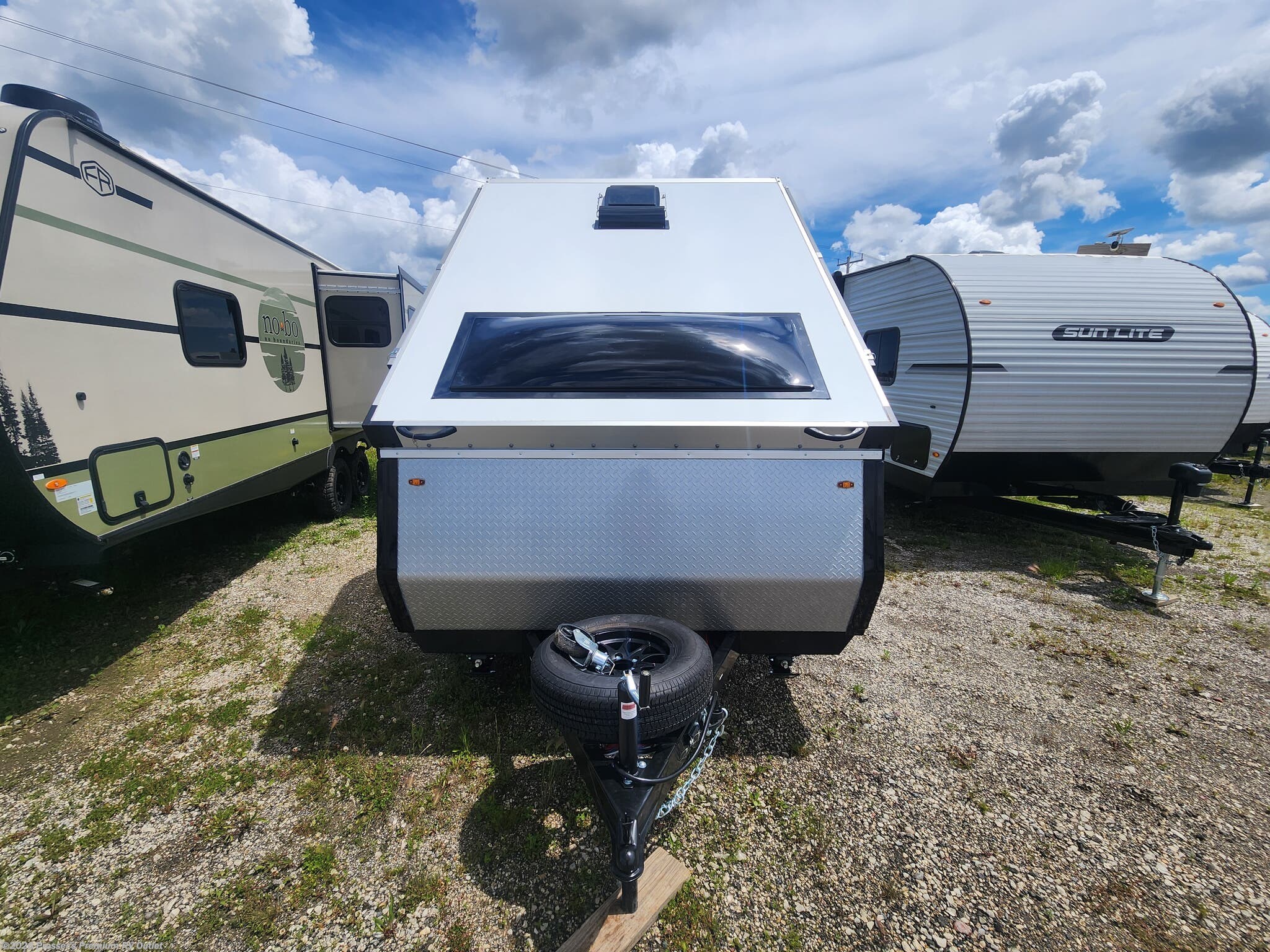 2027 Aliner Scout 15 - New Popup For Sale by Prosser's Premium RV Outlet in Sturtevant, Wisconsin features Stabilizer Jacks, LED Lights, Refrigerator, Bike Rack