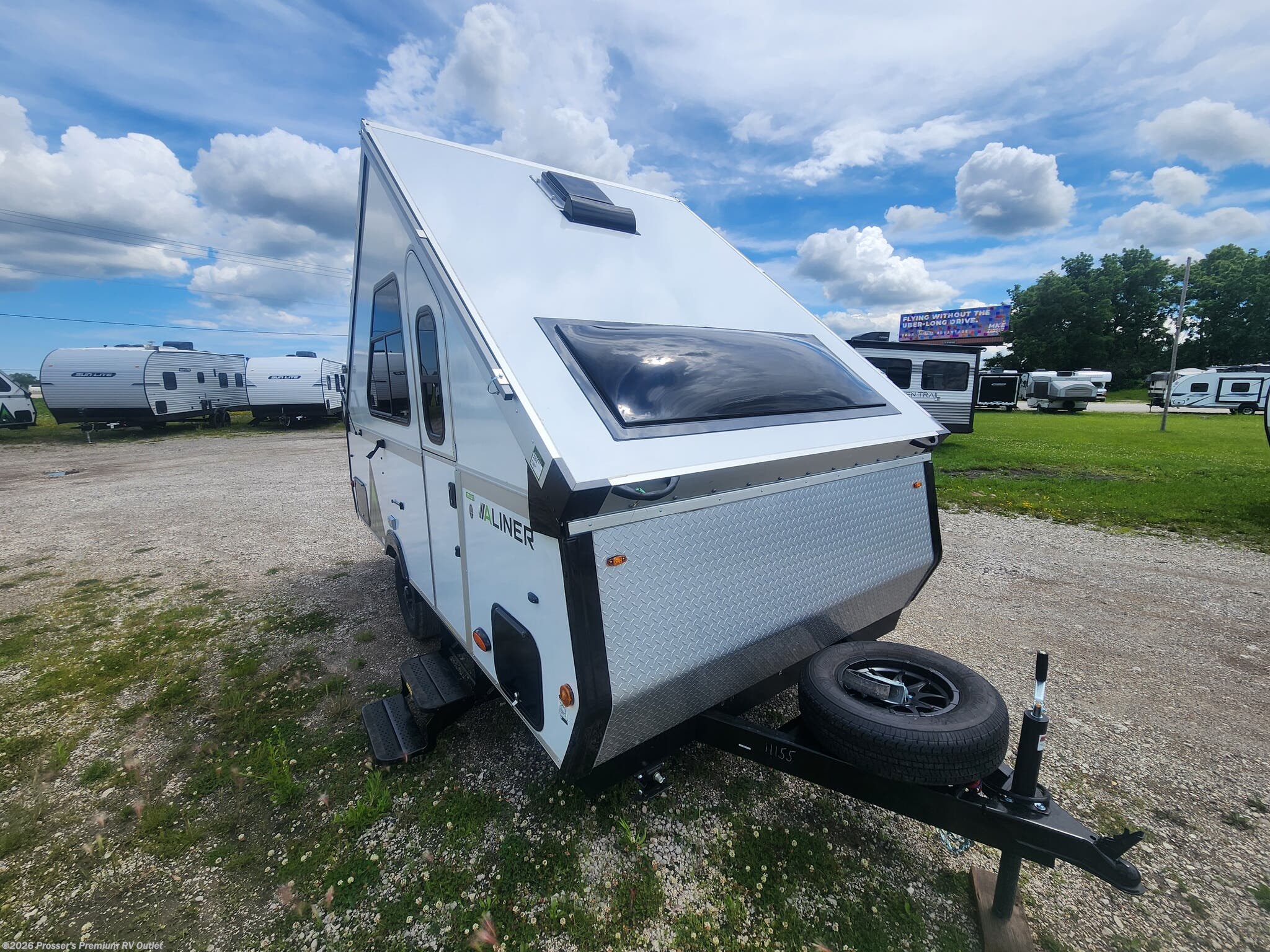 2027 Aliner Scout 15 - New Popup For Sale by Prosser's Premium RV Outlet in Sturtevant, Wisconsin features Bike Rack, Stabilizer Jacks, Refrigerator, LED Lights