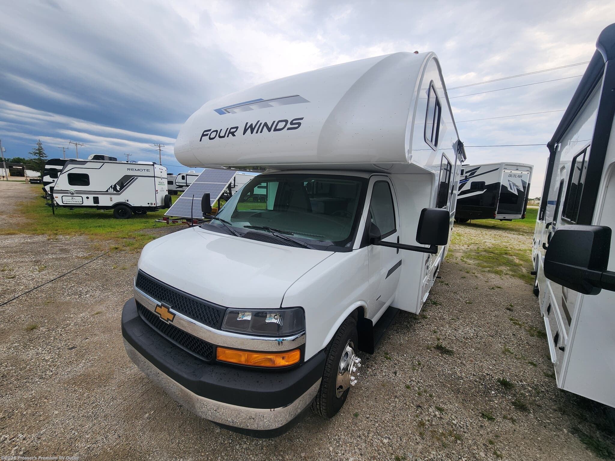 2027 Thor Motor Coach Four Winds 22Z - New Class C For Sale by Prosser's Premium RV Outlet in Sturtevant, Wisconsin features TV Antenna, Skylight, Backup Monitor, Microwave, Shower