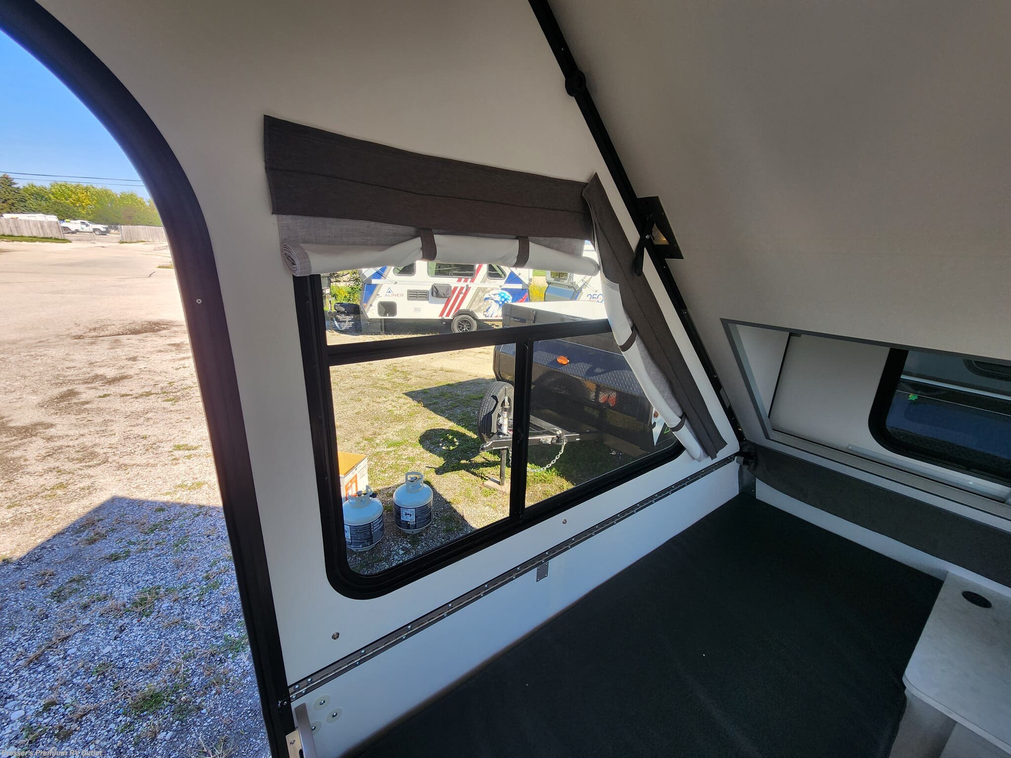 2027 Aliner Classic Twin Bed - New Popup For Sale by Prosser's Premium RV Outlet in Sturtevant, Wisconsin features Furnace, Refrigerator, Water Heater, Air Conditioning, Bike Rack