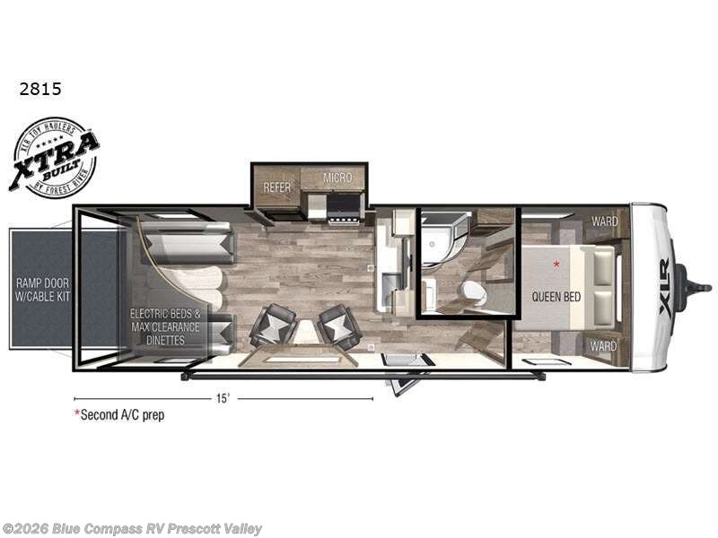 2021 Forest River XLR Hyper Lite 2815 - Used Toy Hauler For Sale by Blue Compass RV Prescott Valley in Prescott Valley, Arizona features Slideout