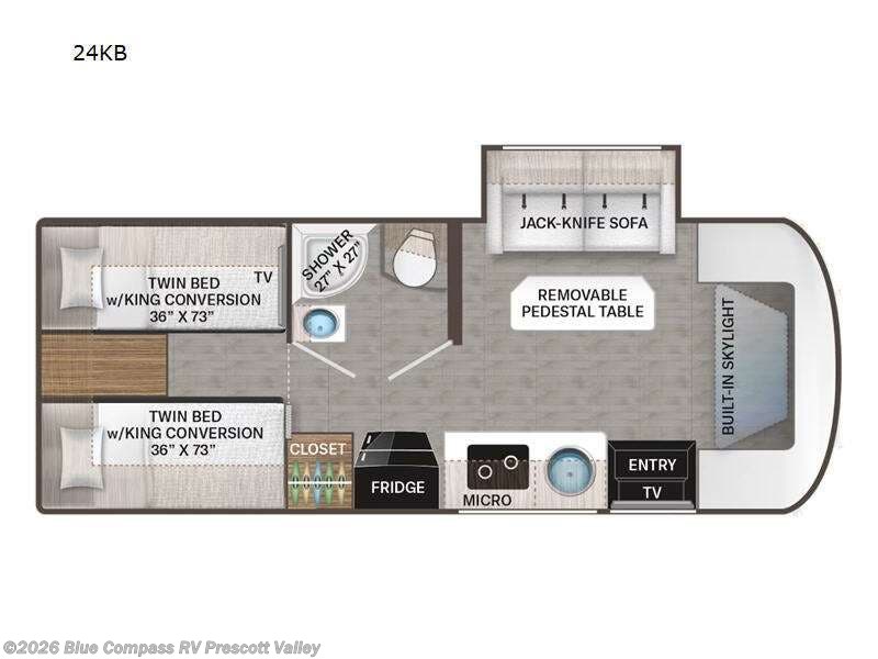 2024 Thor Motor Coach Compass AWD 24KB - Used Class B+ For Sale by Blue Compass RV Prescott Valley in Prescott Valley, Arizona features Slideout