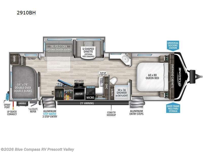 2023 Grand Design Imagine 2910BH - Used Travel Trailer For Sale by Blue Compass RV Prescott Valley in Prescott Valley, Arizona features Slideout