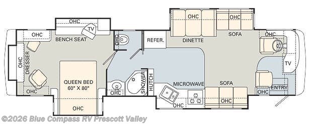 2006 Monaco RV Knight 40PLQ - Used Class A For Sale by Blue Compass RV Prescott Valley in Prescott Valley, Arizona features Slideout