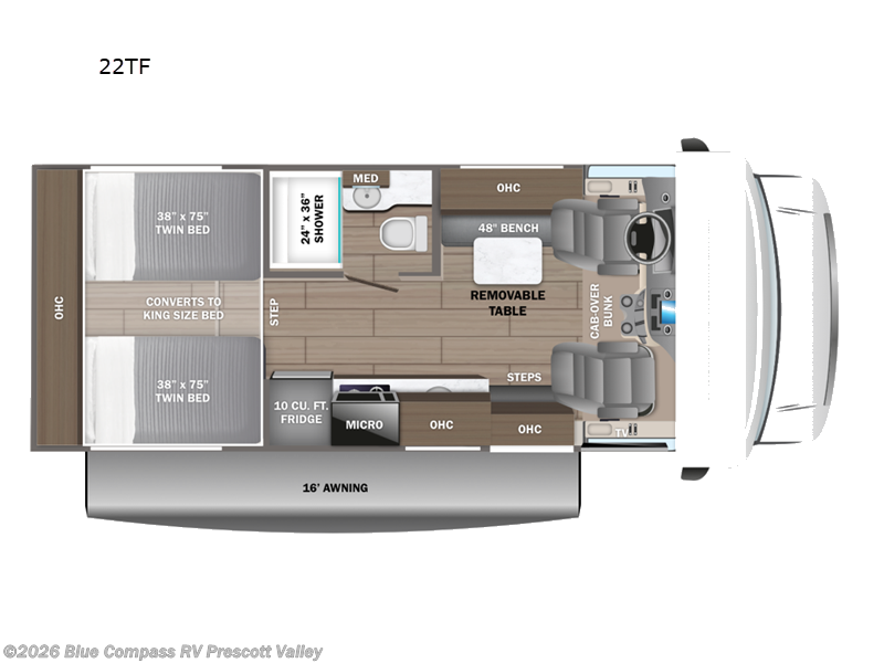 2025 Jayco Redhawk SE 22TF - Used Class C For Sale by Blue Compass RV Prescott Valley in Prescott Valley, Arizona