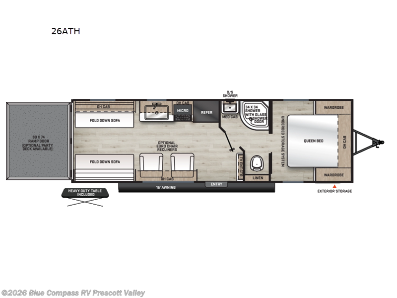 2026 Forest River Aurora 26ATH - New Toy Hauler For Sale by Blue Compass RV Prescott Valley in Prescott Valley, Arizona