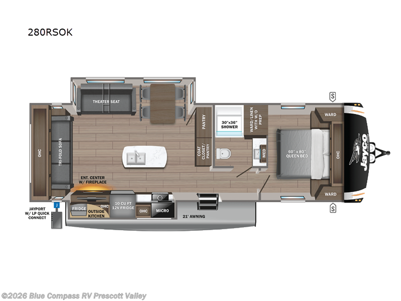 2023 Jayco Eagle HT 280RSOK - Used Travel Trailer For Sale by Blue Compass RV Prescott Valley in Prescott Valley, Arizona features Slideout