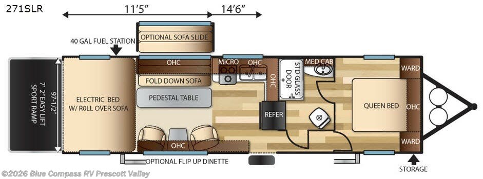 2017 Forest River Sandstorm 271SLR - Used Toy Hauler For Sale by Blue Compass RV Prescott Valley in Prescott Valley, Arizona features Slideout
