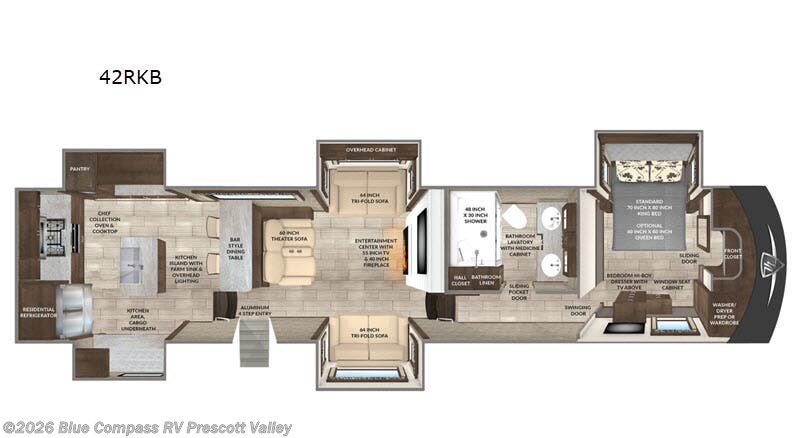 2022 Vanleigh Beacon 42RKB - Used Fifth Wheel For Sale by Blue Compass RV Prescott Valley in Prescott Valley, Arizona features Slideout