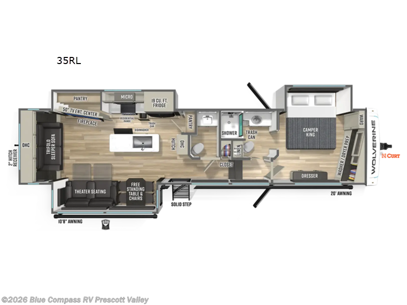 2027 Forest River Wolverine 35RL - New Fifth Wheel For Sale by Blue Compass RV Prescott Valley in Prescott Valley, Arizona features Slideout