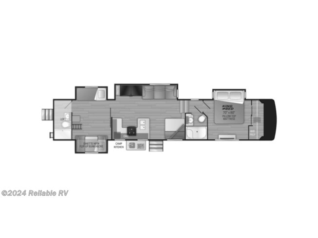 2022 Heartland Milestone FW 386BH - New Fifth Wheel For Sale by Reliable RV in Springfield, Missouri features Bunk Beds, Awning