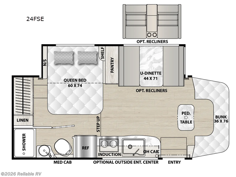 2026 Coachmen Prism 24FSE - New Class C For Sale by Reliable RV in Springfield, Missouri features Slideout