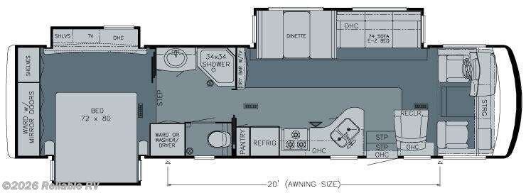 2009 Newmar Grand Star 3754 - Used Class A For Sale by Reliable RV in Springfield, Missouri features Slideout