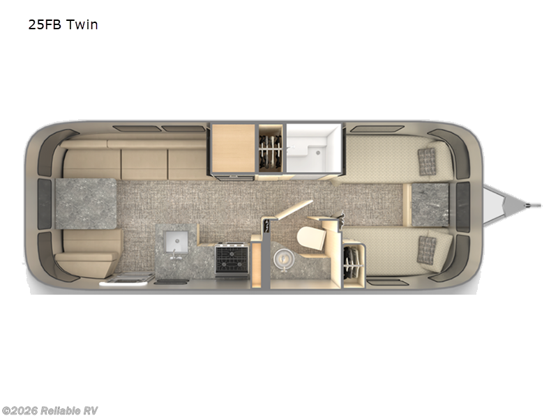 2026 Airstream Flying Cloud 25FB Twin - New Travel Trailer For Sale by Reliable RV in Springfield, Missouri
