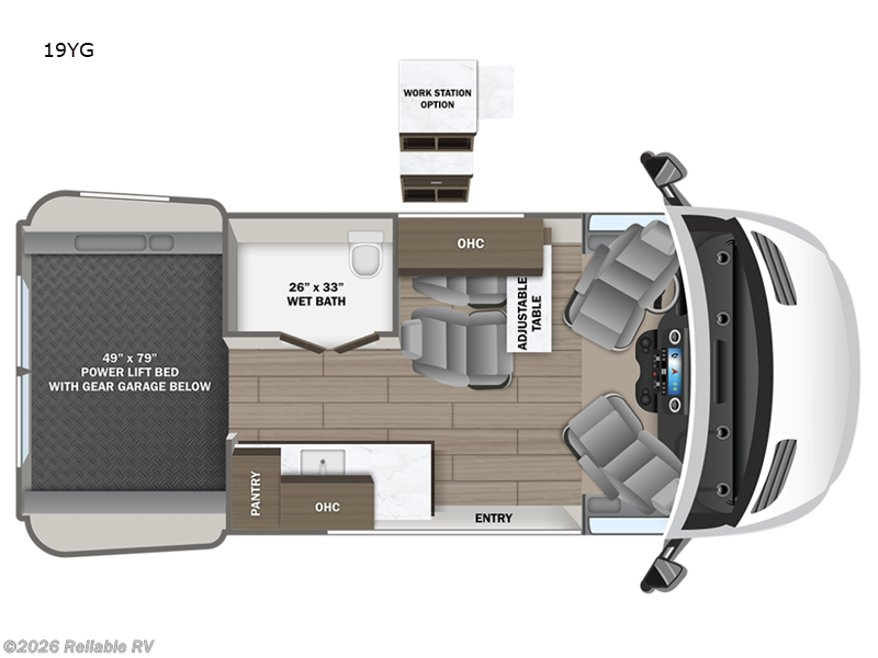 2026 Entegra Coach Launch 19YG - New Class B For Sale by Reliable RV in Springfield, Missouri