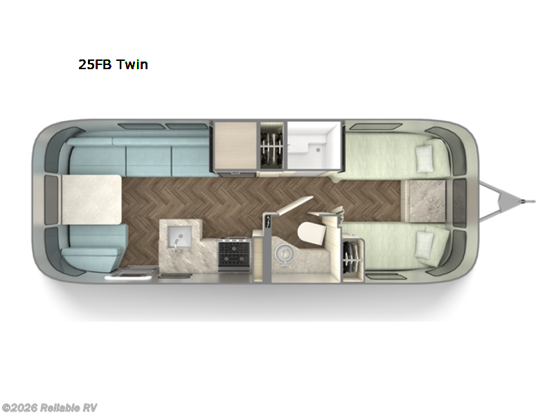 2026 Airstream International 25FB Twin - New Travel Trailer For Sale by Reliable RV in Springfield, Missouri