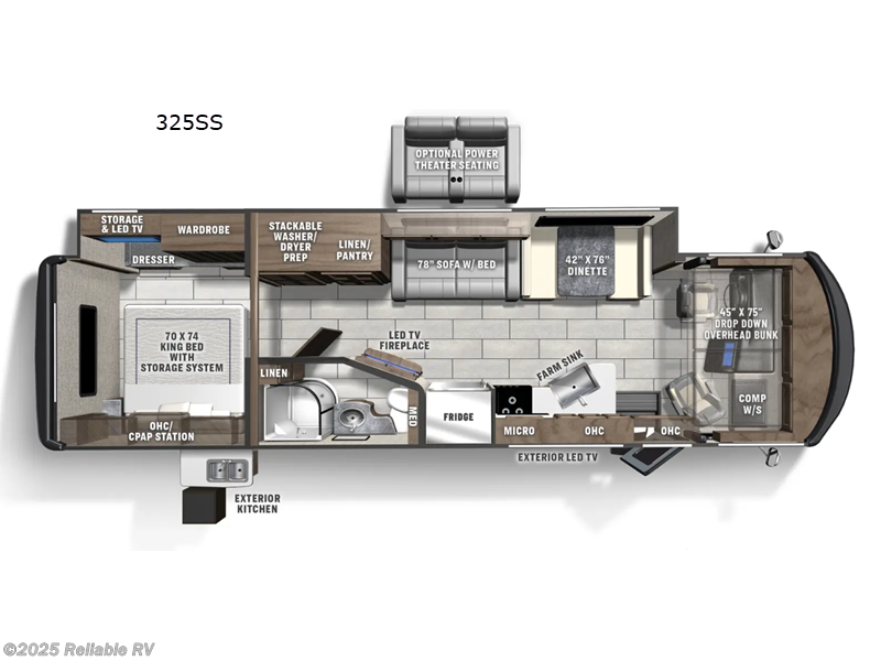 2023 Coachmen Encore 325SS - Used Class A For Sale by Reliable RV in Springfield, Missouri features Slideout