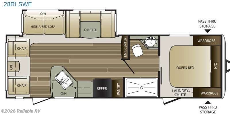 2016 Keystone Cougar Half-Ton Series 28RLSWE - Used Travel Trailer For Sale by Reliable RV in Springfield, Missouri features Slideout