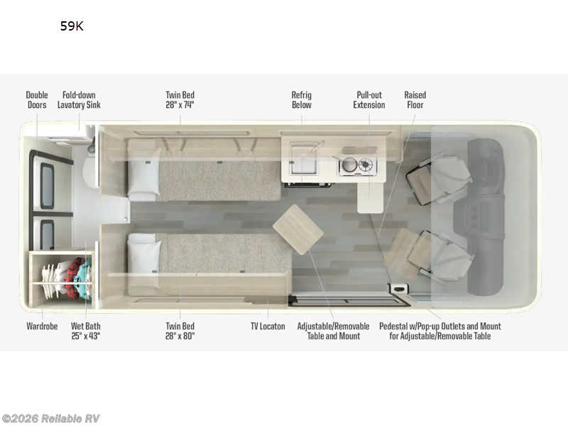 2027 Winnebago Travato 59K - New Class B For Sale by Reliable RV in Springfield, Missouri