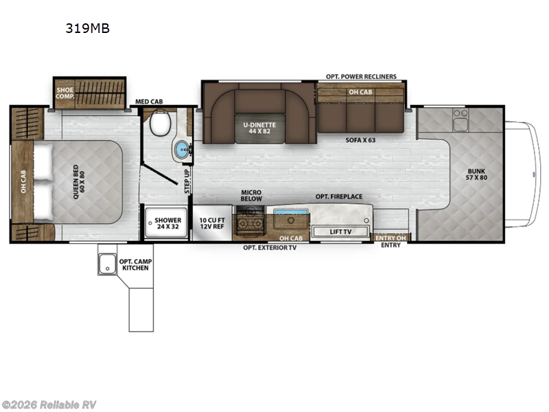 2027 Coachmen Leprechaun 319MB Ford 450 - New Class C For Sale by Reliable RV in Springfield, Missouri features Slideout