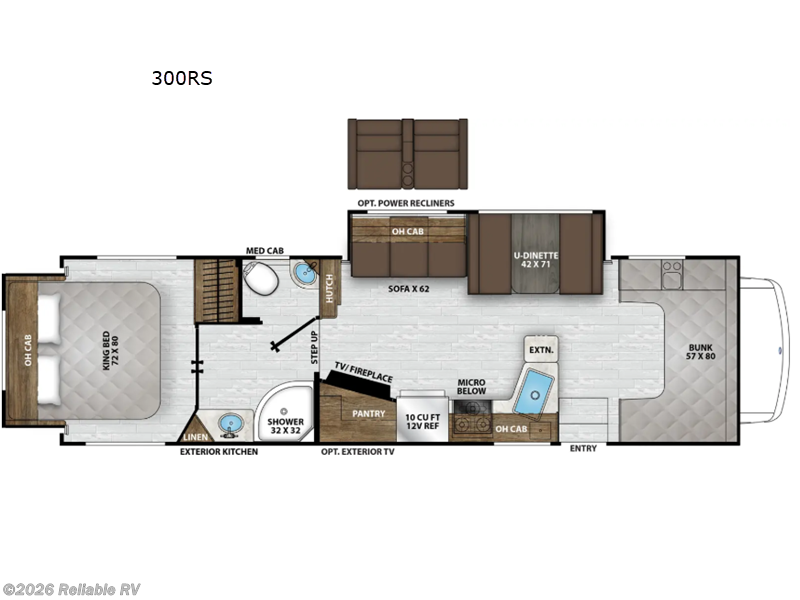 2027 Coachmen Leprechaun 300RS Ford 450 - New Class C For Sale by Reliable RV in Springfield, Missouri features Slideout