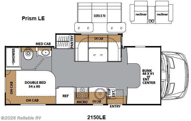 2014 Coachmen Prism 2150 LE - Used Class C For Sale by Reliable RV in Springfield, Missouri features Slideout