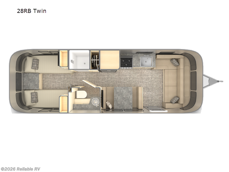 2026 Airstream Flying Cloud 28RB Twin - Used Travel Trailer For Sale by Reliable RV in Springfield, Missouri
