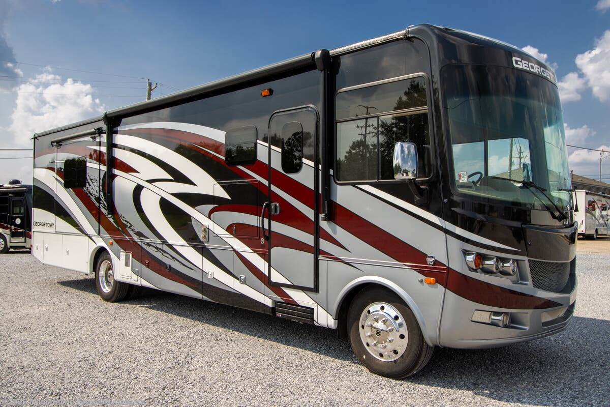 2020 Forest River Georgetown 369XL Bath &amp; 1/2 RV W/ Theater Seats, Fireplace, Combo Washer/Dryer, Lithium Batteries &amp; More