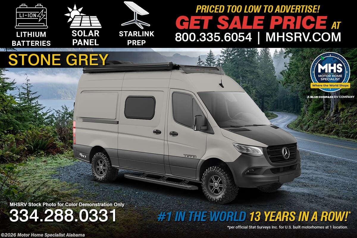2027 Tiffin GH2 24FV Sprinter RV W/ Lithium Batteries, Solar, Hydronic Heating, Starlink Prep &amp; More