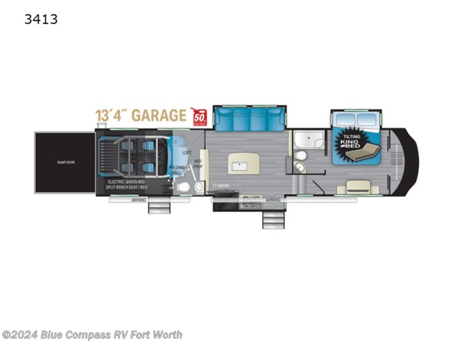 2021 Heartland Cyclone 3413 - New Toy Hauler For Sale by ExploreUSA RV Supercenter - FT. WORTH, TX in Ft. Worth, Texas